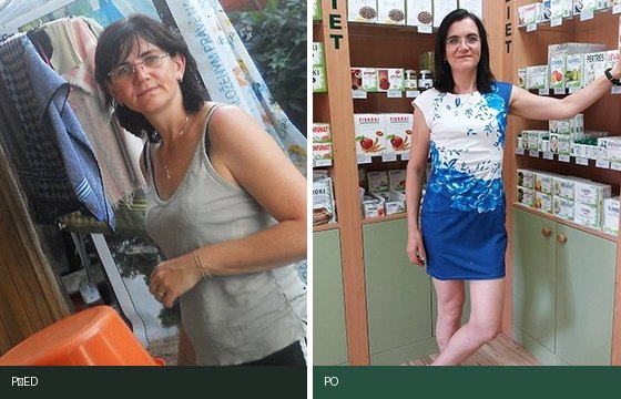 Jana Pokorná — proměna před a po